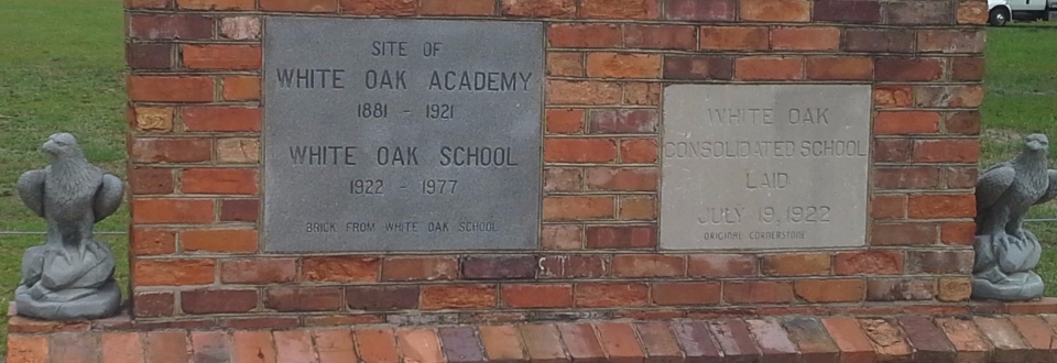White Oak School Marker